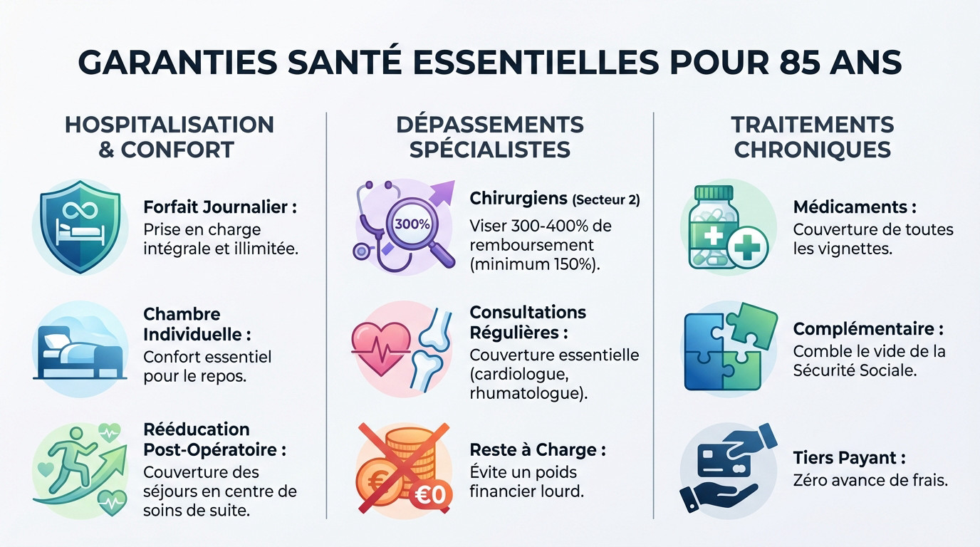 Garanties santé prioritaires pour les seniors de 85 ans