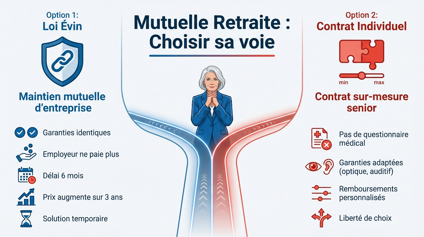 Un retraité serein choisissant sa mutuelle santé