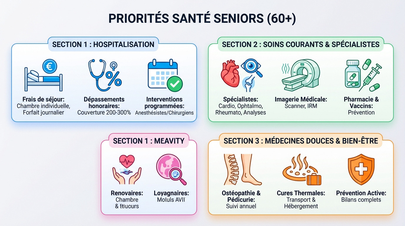 Priorités de santé pour les seniors de 60 ans