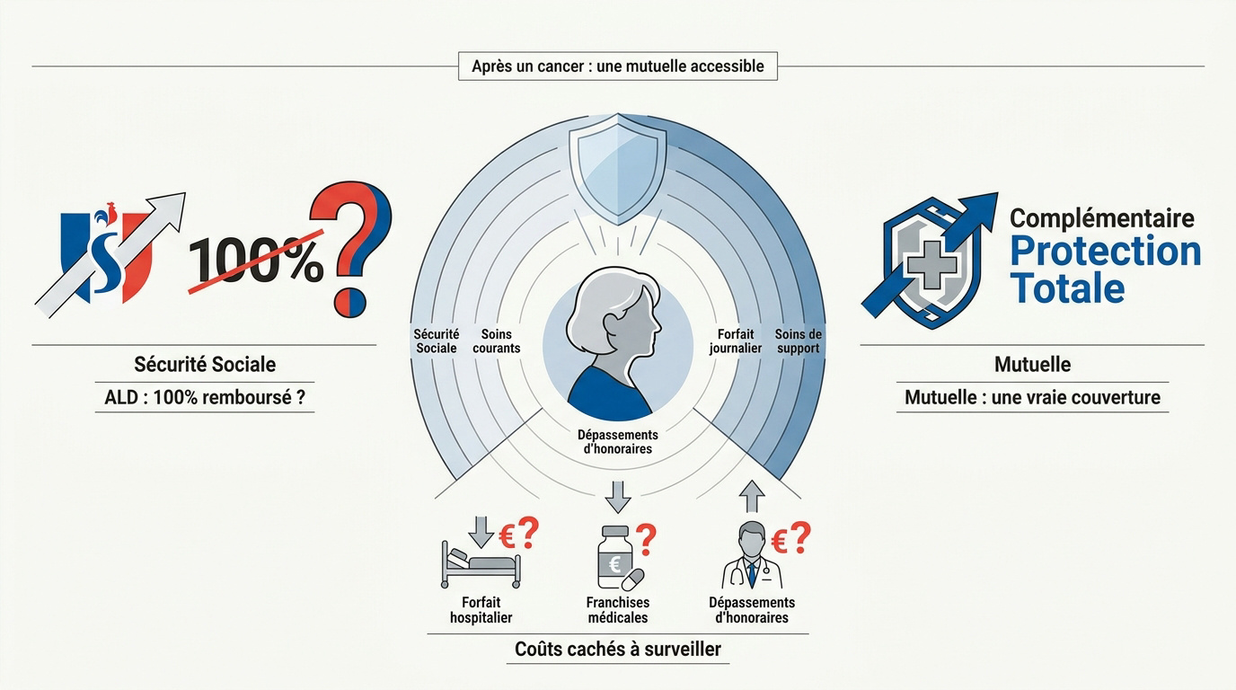 Comparaison entre la prise en charge ALD et les besoins réels en mutuelle santé